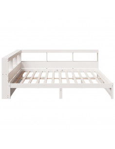 Letto Libreria senza Materasso 160x200 cm in Legno di Pino 2