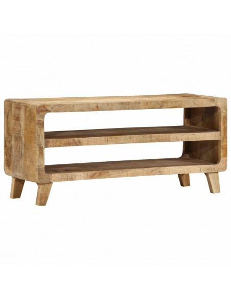 Mobile Porta TV 105x46x32 cm in Massello di Mango Grezzo