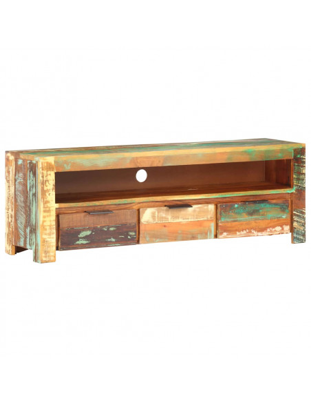 Mobile Porta TV 119x30x41 cm in Legno Massello di Recupero