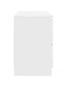 Mobile Porta TV Bianco 100x35x54 cm in Legno Multistrato