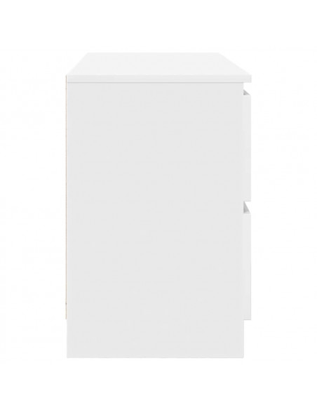 Mobile Porta TV Bianco 100x35x54 cm in Legno Multistrato