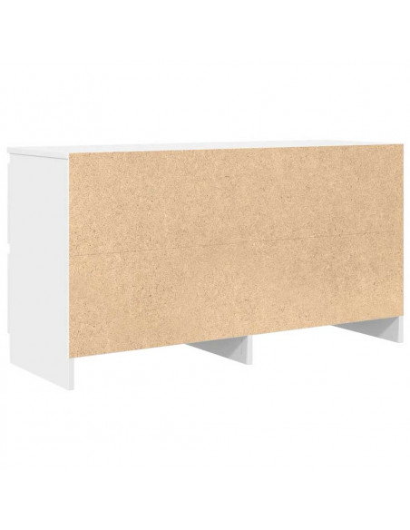 Mobile Porta TV Bianco 100x35x54 cm in Legno Multistrato