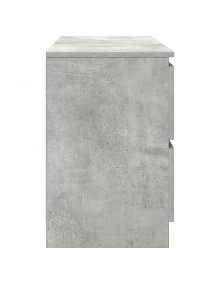 Mobile Porta TV Grigio Cemento 100x35x54 cm Legno Multistrato