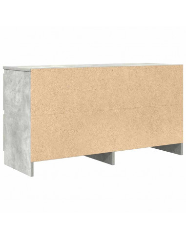 Mobile Porta TV Grigio Cemento 100x35x54 cm Legno Multistrato