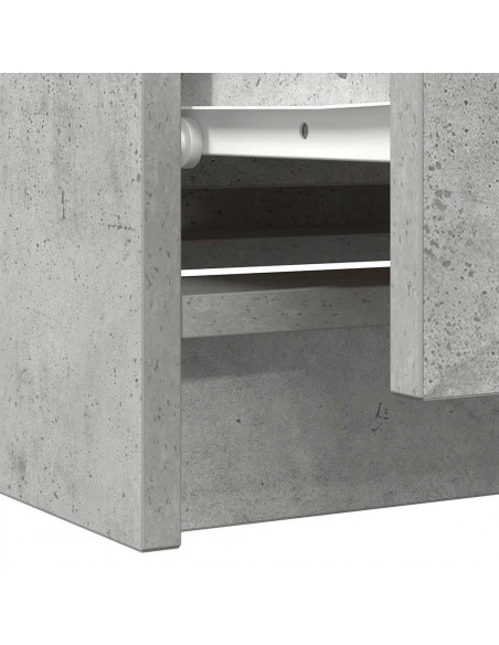 Mobile Porta TV Grigio Cemento 100x35x54 cm Legno Multistrato