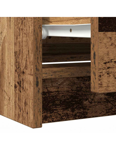 Mobile Porta TV Legno Antico 100x35x54 cm in Legno Multistrato