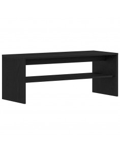 Mobile Porta TV Rovere Nero 100x40x40 cm in Legno Multistrato