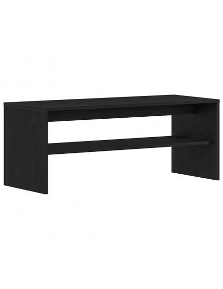 Mobile Porta TV Rovere Nero 100x40x40 cm in Legno Multistrato