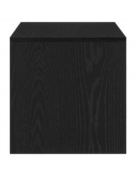 Mobile Porta TV Rovere Nero 100x40x40 cm in Legno Multistrato