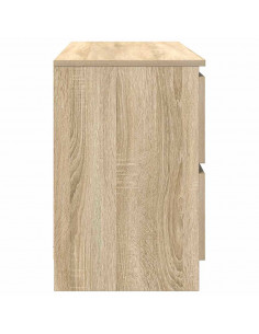 Mobile Porta TV Rovere Sonoma 100x35x54 cm in Legno Multistrato