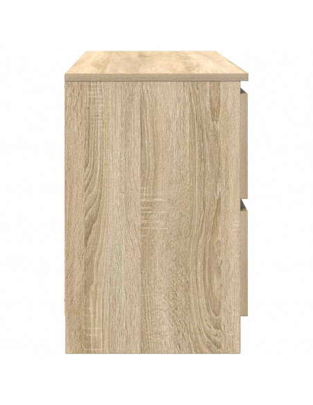 Mobile Porta TV Rovere Sonoma 100x35x54 cm in Legno Multistrato