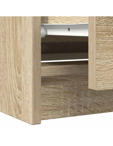 Mobile Porta TV Rovere Sonoma 100x35x54 cm in Legno Multistrato