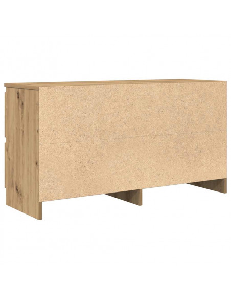 Mobile TV Rovere Artigianale 100x35x54 cm in Legno Multistrato