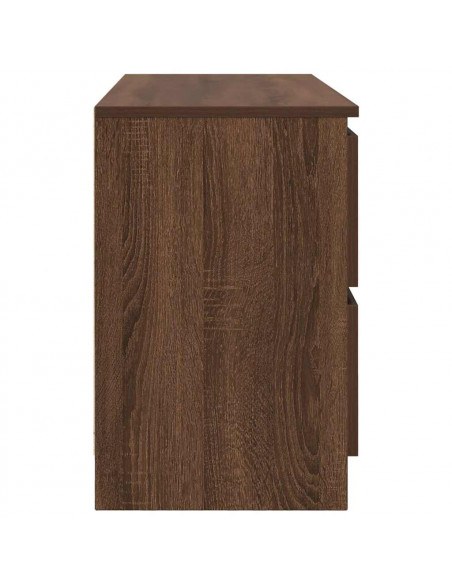 Mobile TV Rovere Marrone 100x35x54 cm in Legno Multistrato
