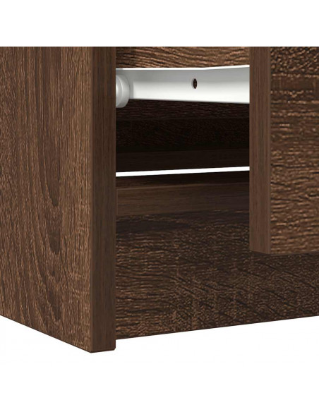 Mobile TV Rovere Marrone 100x35x54 cm in Legno Multistrato
