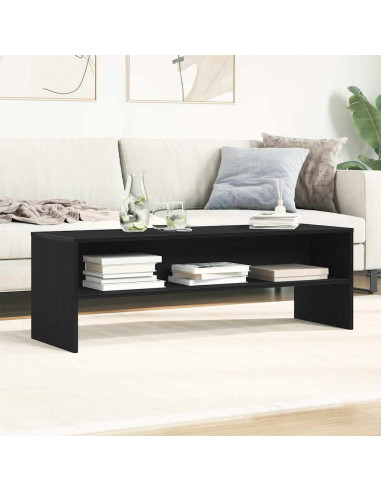 Mobile TV Rovere Nero 120x40x40 cm in Legno Multistrato