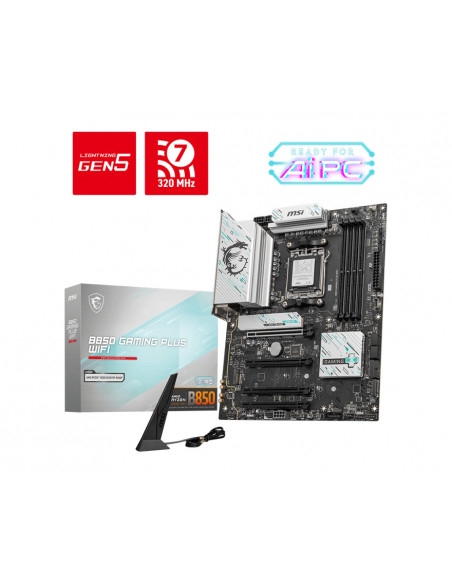 MSI B850 Gaming Plus Wi-Fi AMD B850 4*DDR5 3*M.2 4*SataIII AM5 DisplayPort ATX