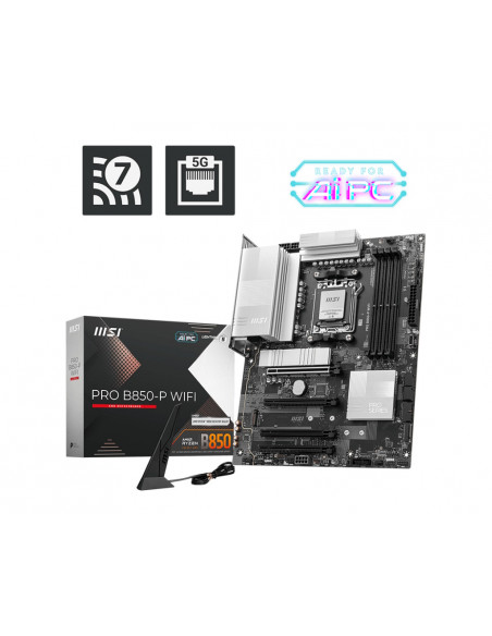 MSI PRO B850-P Wi-Fi AMD B850 4*DDR5 3*M.2 4*SataIII AM5 HDMI ATX