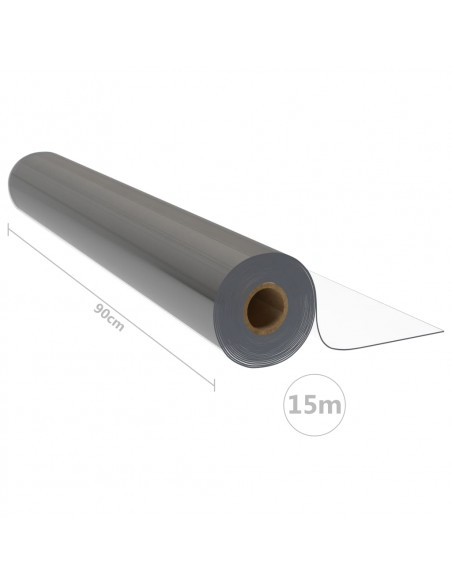 Protezione Tavolo Trasparente 0,9x15 m 2 mm in PVC