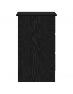 Scrivania Rovere Nera 90x45x76 cm in Legno Multistrato