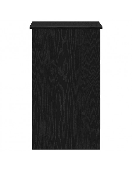 Scrivania Rovere Nera 90x45x76 cm in Legno Multistrato