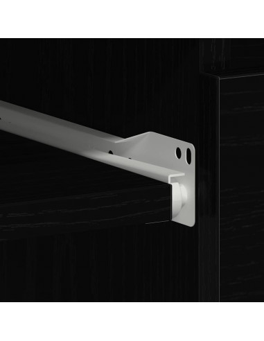 Scrivania Rovere Nera 90x45x76 cm in Legno Multistrato