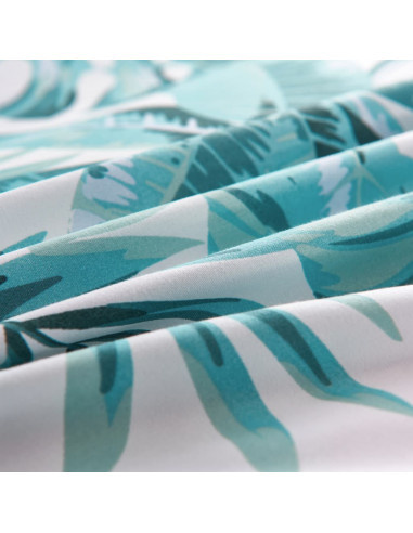 Set Copripiumino Foglie Verdi 140x200/60x70 cm
