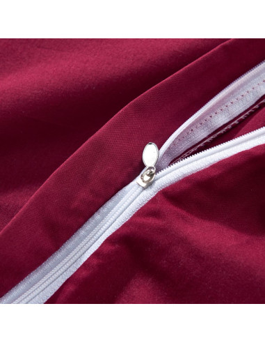 Set Copripiumino Rosso Bordò 155x220/80x80 cm