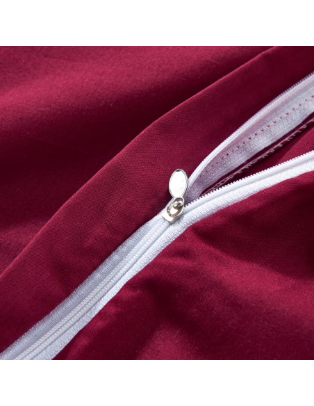 Set Copripiumino Rosso Bordò 155x220/80x80 cm