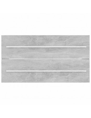 Set Mobili da Bagno 2 pz Grigio Cemento in Legno Multistrato