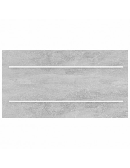 Set Mobili da Bagno 2 pz Grigio Cemento in Legno Multistrato