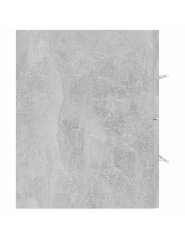 Set Mobili da Bagno 2 pz Grigio Cemento in Legno Multistrato