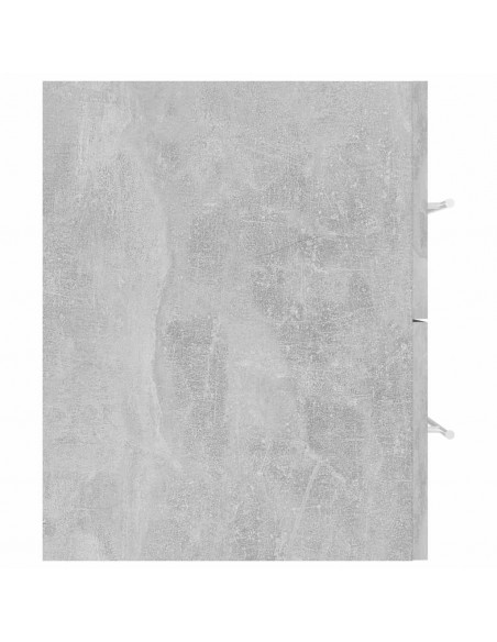 Set Mobili da Bagno 2 pz Grigio Cemento in Legno Multistrato