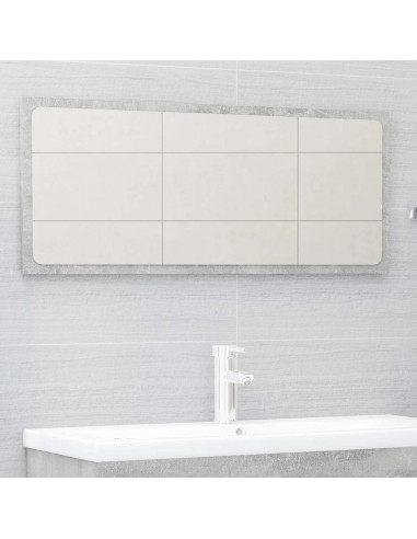 Set Mobili da Bagno 2 pz Grigio Cemento in Legno Multistrato