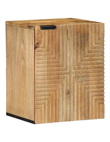 Set Mobili da Bagno 5 pz Marrone in Legno Massello di Mango