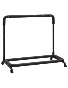 Supporto Pieghevole per Chitarra con 5 Sezioni Nero 74x41x66 cm