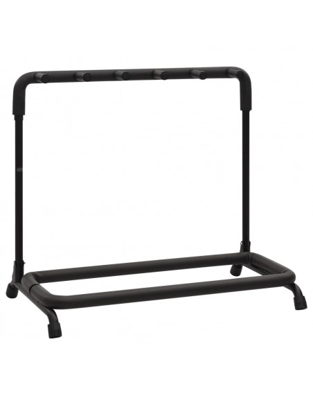 Supporto Pieghevole per Chitarra con 5 Sezioni Nero 74x41x66 cm
