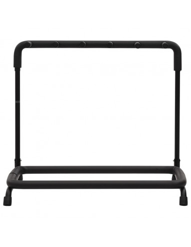 Supporto Pieghevole per Chitarra con 5 Sezioni Nero 74x41x66 cm