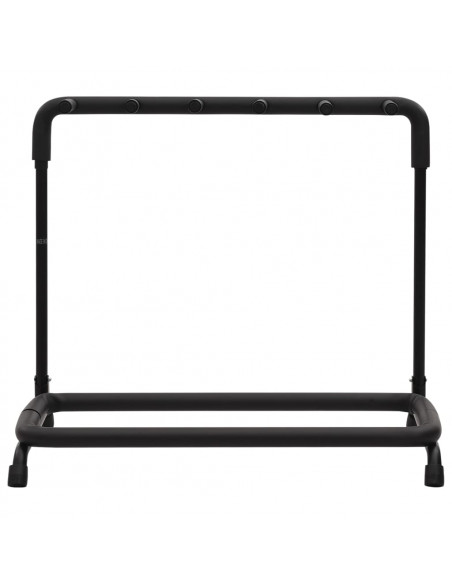Supporto Pieghevole per Chitarra con 5 Sezioni Nero 74x41x66 cm