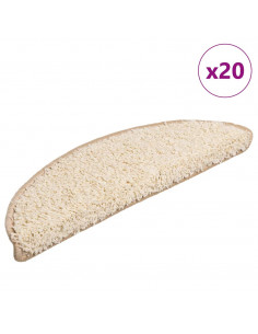 Tappetini per Scale 20 pz Crema 56x17x3 cm