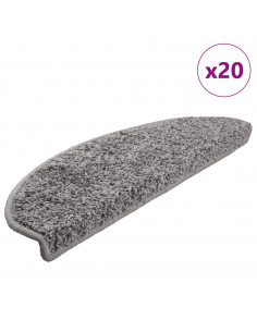 Tappetini per Scale 20 pz Grigi 65x21x4 cm