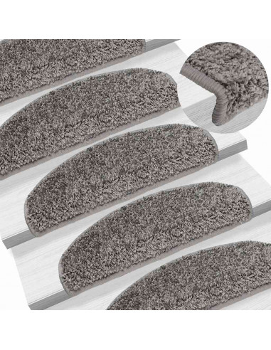 Tappetini per Scale 20 pz Grigi 65x21x4 cm