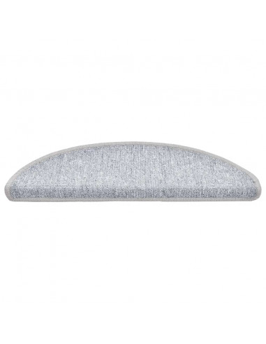 Tappetini per Scale 20 pz Grigio Chiaro 56x17x3 cm