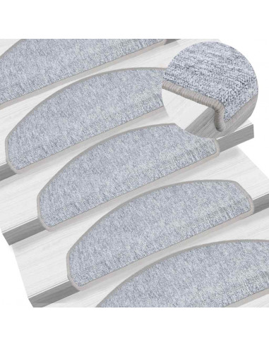 Tappetini per Scale 20 pz Grigio Chiaro 65x24x4 cm