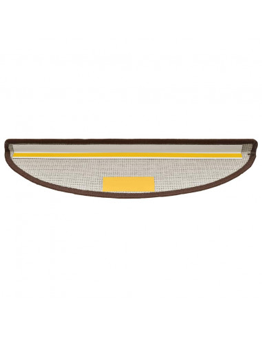 Tappetini per Scale 20 pz Marrone Caffè 56x17x3 cm
