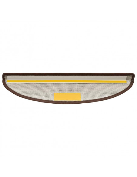 Tappetini per Scale 20 pz Marrone Caffè 56x17x3 cm
