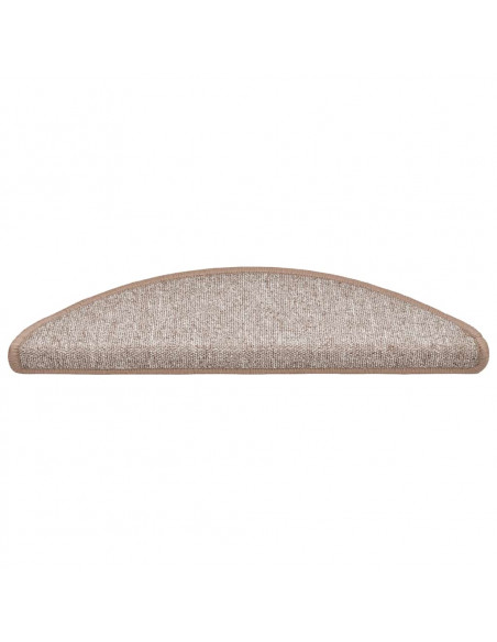 Tappetini per Scale 20 pz Marrone Chiaro 56x17x3 cm