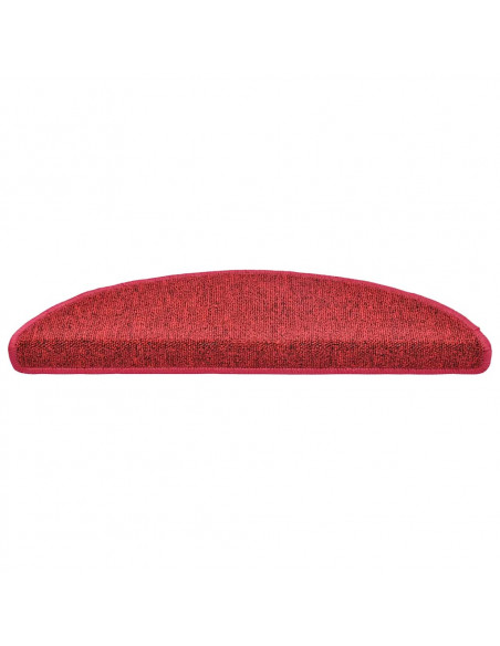 Tappetini per Scale 20 pz Rosso Bordò 56x17x3 cm