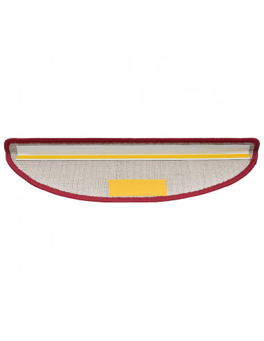 Tappetini per Scale 20 pz Rosso Bordò 56x17x3 cm