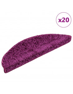 Tappetini per Scale 20 pz Viola 56x17x3 cm